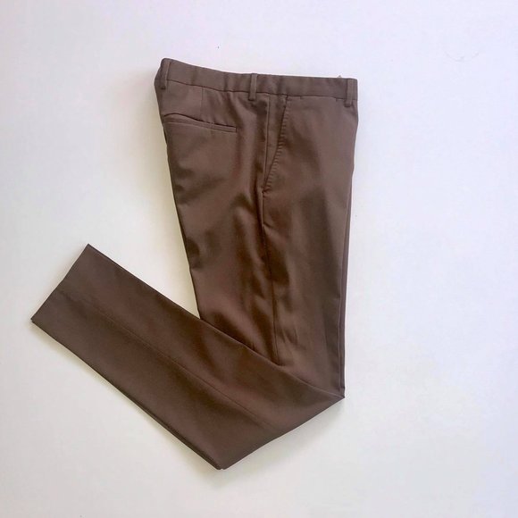 ZARA Man Camel Brown 2 Piece Suit Set